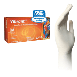 Dental Vibrant™ Micro-Textured Latex Gloves 100/bx - Aurelia® 705-98225