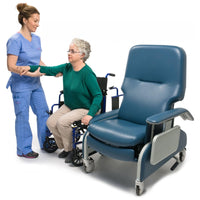 Graham Field Lumex Deluxe Clinical Care Recliner with Drop Arms FR566DG8567