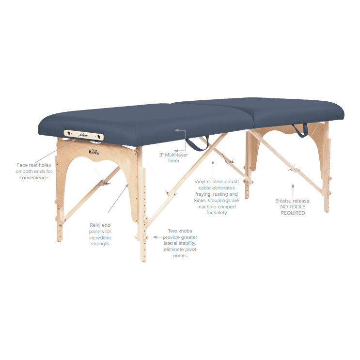 Custom Craftworks Athena Portable Massage Table Professional Package AT28